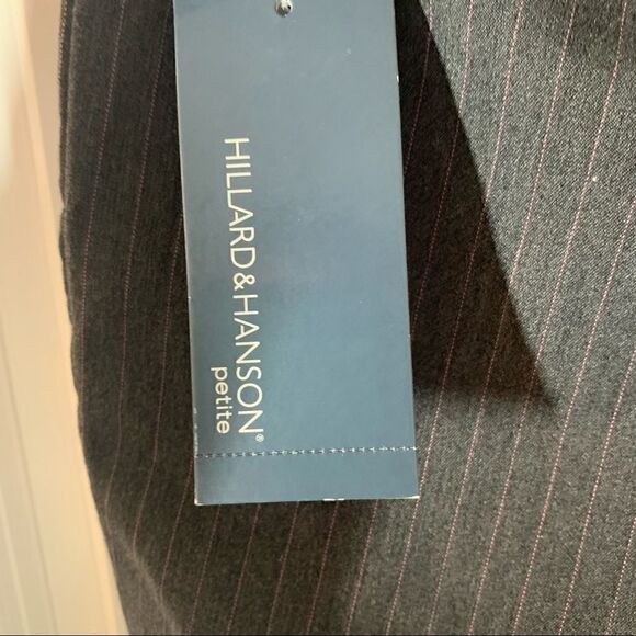 Hilliard and Hanson Petite Mia Style Pant Gray and Pink Stripes NWT - Picture 9 of 10